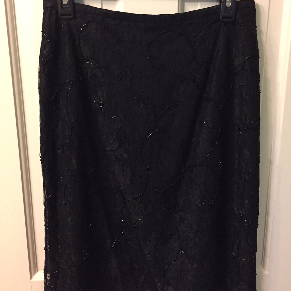 Lace and Sequin Formal Skirt